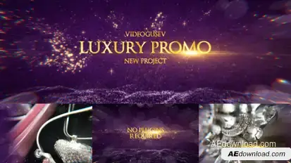 Luxury Promo Video Displays template preview