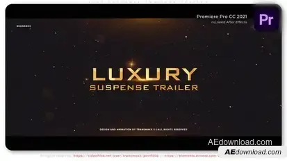 Luxury Suspense Thriller Trailer Premiere Pro template preview