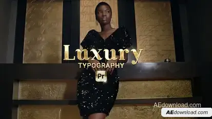 Luxury Typography for Premiere Pro Premiere Pro template preview