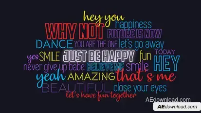Lyric Video Template - Voice Over 2 Video Displays template preview