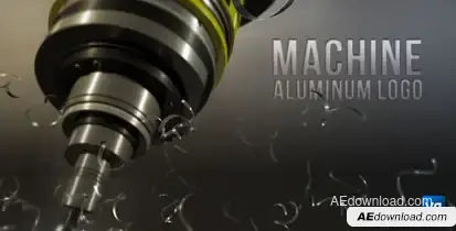 Machine aluminum logo Video Displays template preview