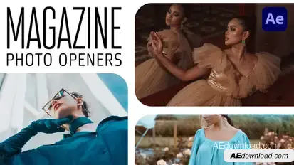 Magazine Photo Openers - Logo Reveal Video Displays template preview