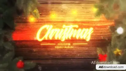 Magic Christmas Slideshow Video Displays template preview