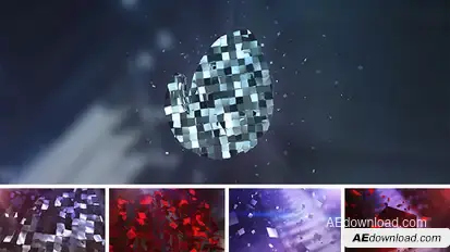 Magic Metal and Red Logo Text Reveal Video Displays template preview