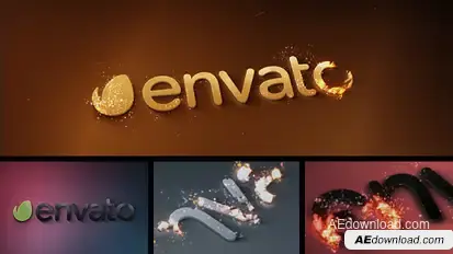 Magic Particles Logo Reveal Video Displays template preview