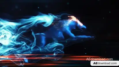 Magic Wolf Reveal Video Displays template preview