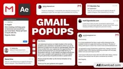 Mail UI Pack Elements template preview