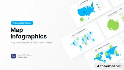 Map Infographics Infographics template preview