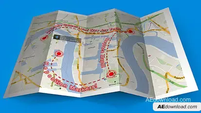 Map Mockup Video Displays template preview