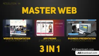 Master Web Video Displays template preview
