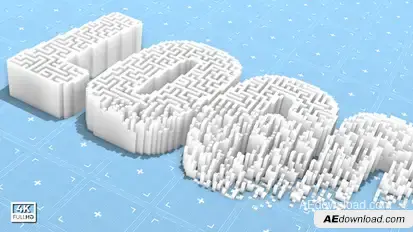 Maze Maker Element 3D Video Displays template preview