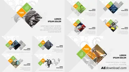 Mechanical Parts Showcase Video Displays template preview