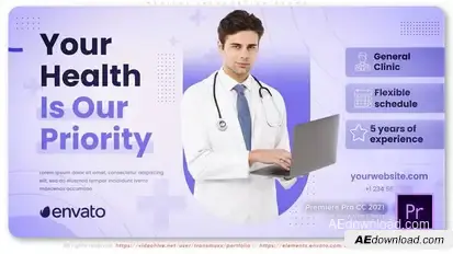 Medical Information Promo Premiere Pro template preview