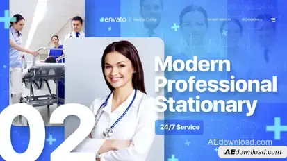 Medical Slideshow Premiere Pro template preview