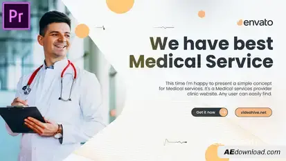 Medical Slideshow | Heath Care Promo | Hospital Opener MOGRT for Premier Pro Premiere Pro template preview
