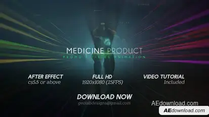 Medicine Product Promo / Titles Animations / Human Titles Video Displays template preview
