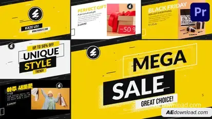 Mega Sale for Premiere Pro Premiere Pro template preview