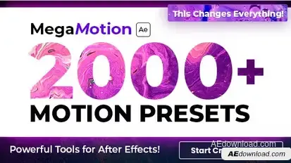 MegaMotion | Animation Motion Presets Video Displays template preview