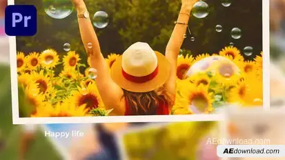 Memories Photo Slideshow Premiere Pro template preview