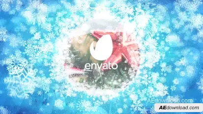 Merry Christmas Celebration Logo Video Displays template preview