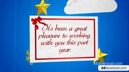 Merry Christmas Greetings Video Displays template preview