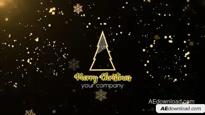 Merry Christmas Opener Video Displays template preview