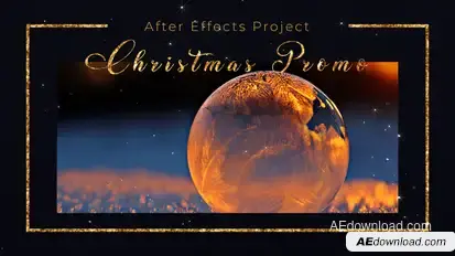 Merry Christmas Promo Video Displays template preview