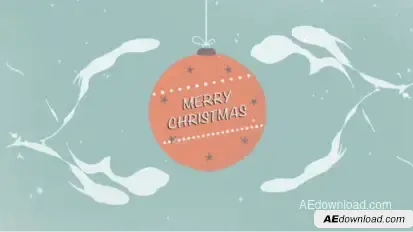 Merry Christmas Reveal Video Displays template preview