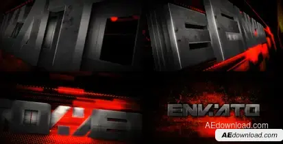 Metal Transform Logo Reveal Video Displays template preview