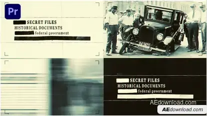 Microfilm Intro I Premiere Premiere Pro template preview