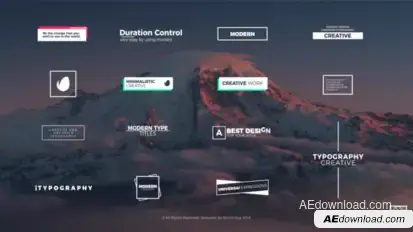 Minimal Art Titles Video Displays template preview