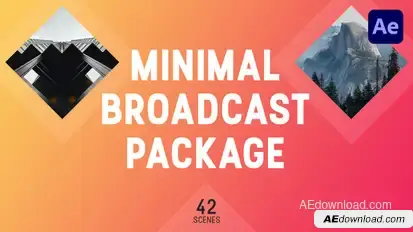 Minimal Broadcast Package Video Displays template preview