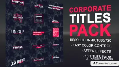 Minimal Corporate Titles | Premiere Pro Premiere Pro template preview