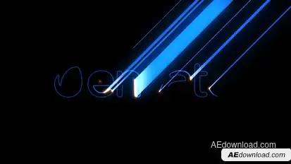 Minimal Laser - Hi-Tech Logo Reveal Video Displays template preview