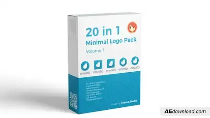 Minimal Logo Pack (20 in 1) Video Displays template preview