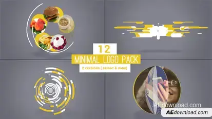 Minimal Logo Pack Premiere Pro template preview