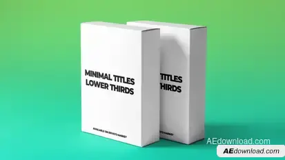 Minimal Logo Titles Video Displays template preview