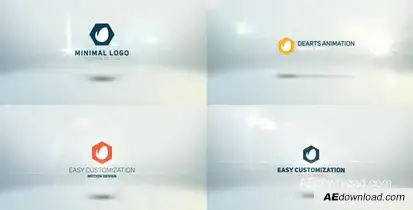 Minimal Modern Logo Video Displays template preview
