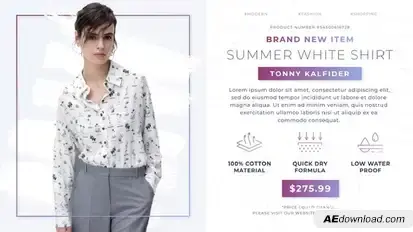 Minimal Online Shopping Promo Video Displays template preview