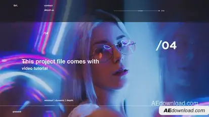 Minimal Presentation Video Displays template preview