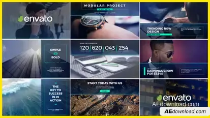 Minimal Presentation Slides Video Displays template preview