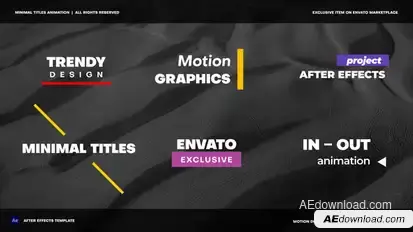 Minimal Titles Animation X Titles template preview