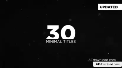 Minimal Titles Video Displays template preview