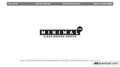 Minimal Titles II Video Displays template preview