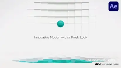 Minimal Voxel Motion Logo Unveil Elements template preview