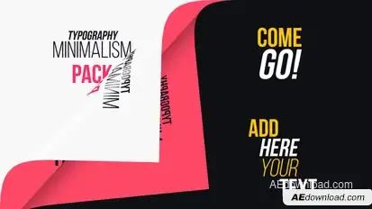 Minimalism Typography Video Displays template preview