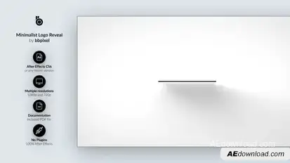 Minimalist Logo Reveal Video Displays template preview