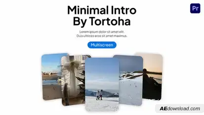Minimalist Promo Premiere Pro template preview