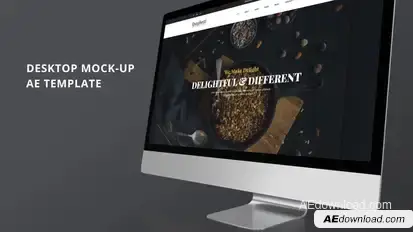 Minimalistic Desktop Promo Video Displays template preview
