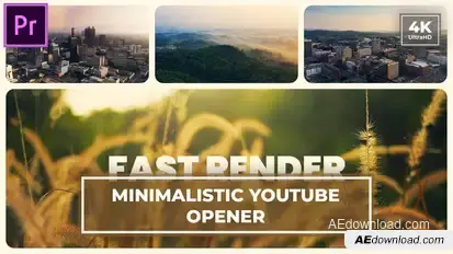 Minimalistic Opener | Split Screen | Multiscreen Slideshow MOGRT for Premier Pro Premiere Pro template preview